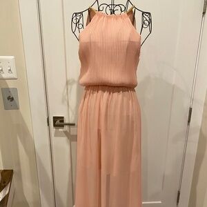 Pink Chiffon Maxi Dress